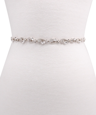 Rhinestone Wedding Belt BT300027 SILVER